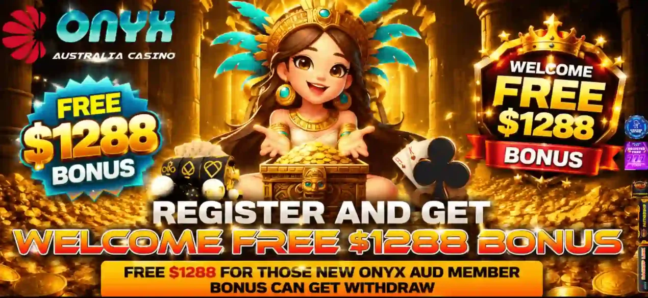 OnyxAUD signup promotion screen showing the offer available at the time of viewing